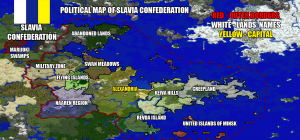  Political map of Slavia
